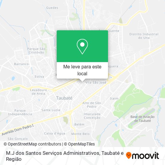 M.J dos Santos Serviços Administrativos mapa