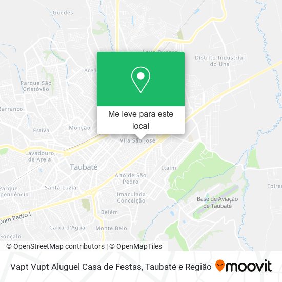 Vapt Vupt Aluguel Casa de Festas mapa