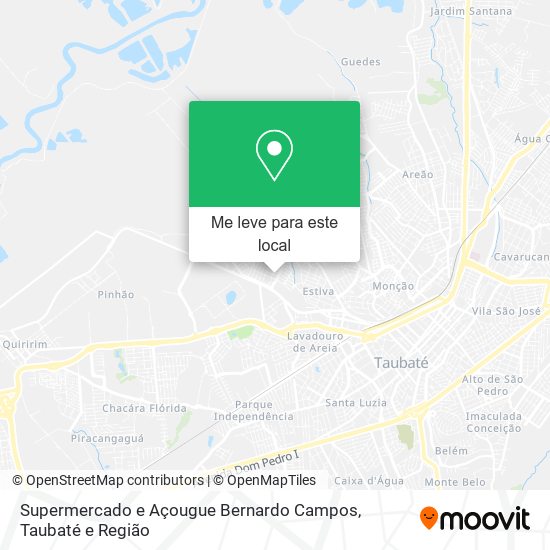 Supermercado e Açougue Bernardo Campos mapa