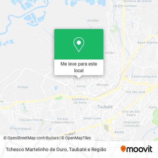 Tchesco Martelinho de Ouro mapa