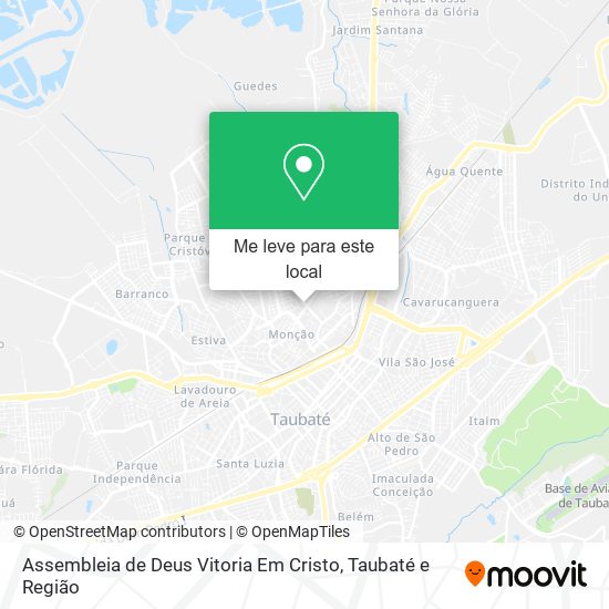 Assembleia de Deus Vitoria Em Cristo mapa