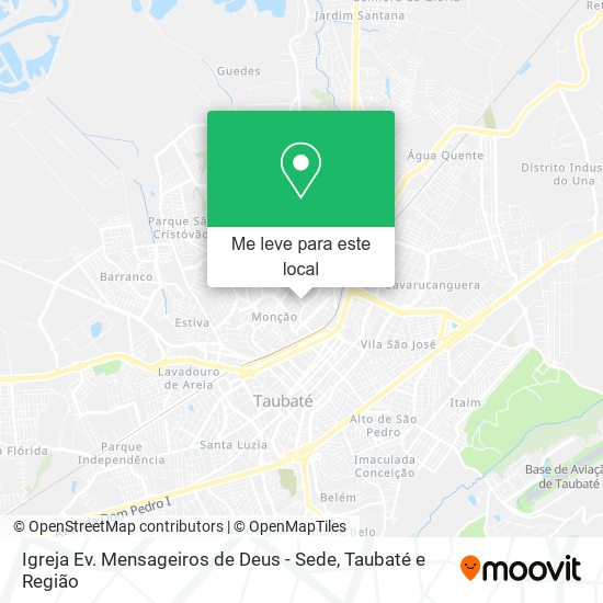 Igreja Ev. Mensageiros de Deus - Sede mapa
