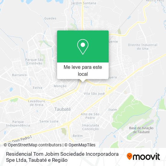 Residencial Tom Jobim Sociedade Incorporadora Spe Ltda mapa