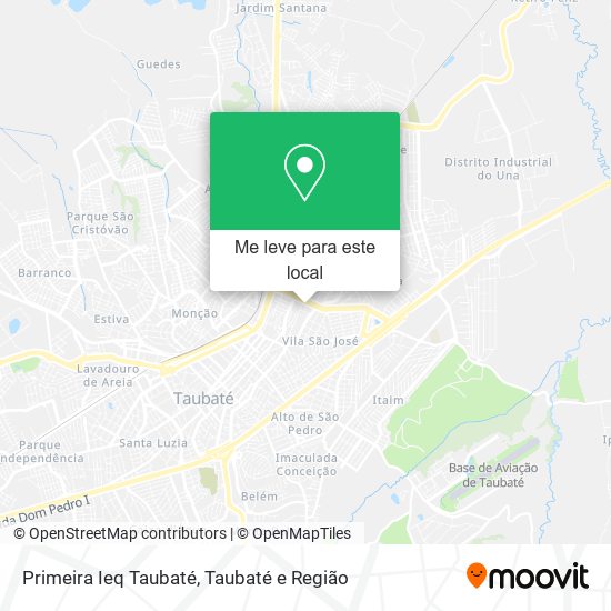 Primeira Ieq Taubaté mapa