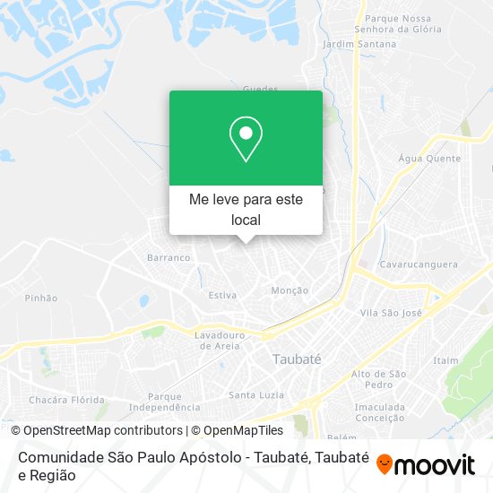 Comunidade São Paulo Apóstolo - Taubaté mapa