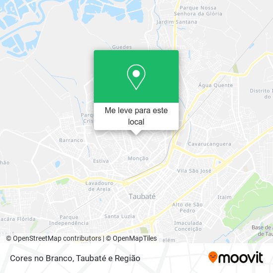 Cores no Branco mapa