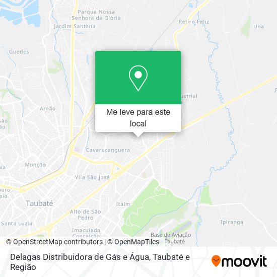 Delagas Distribuidora de Gás e Água mapa
