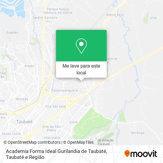 Academia Forma Ideal Gurilandia de Taubaté mapa