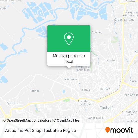 Arcão Iris Pet Shop mapa