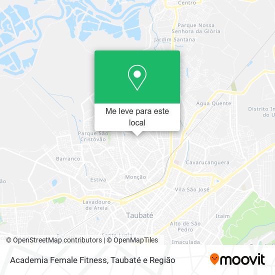 Academia Female Fitness mapa