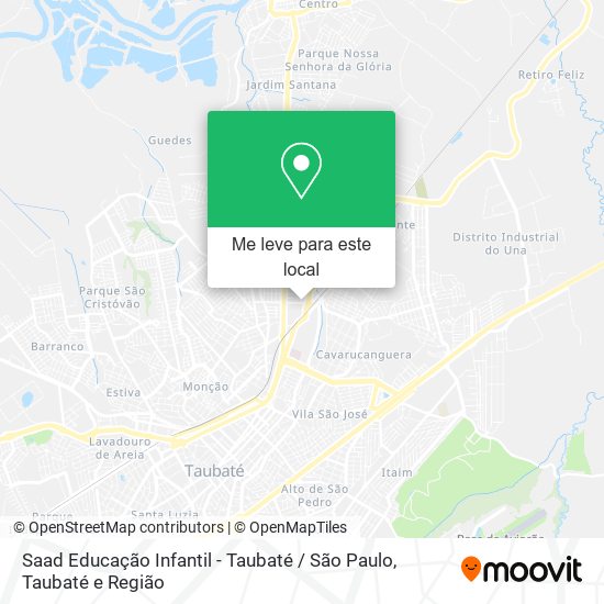 Saad Educação Infantil - Taubaté / São Paulo mapa