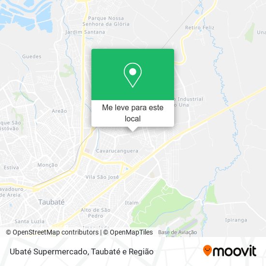 Ubaté Supermercado mapa