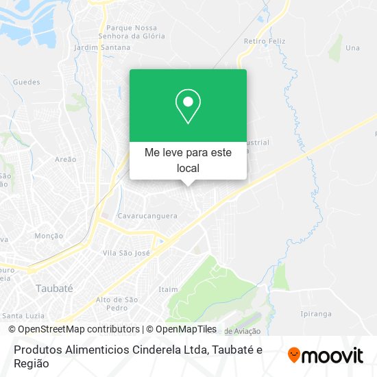 Produtos Alimenticios Cinderela Ltda mapa