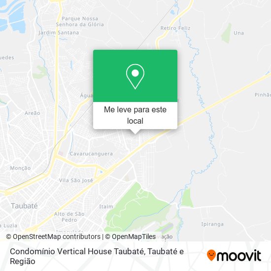 Condomínio Vertical House Taubaté mapa