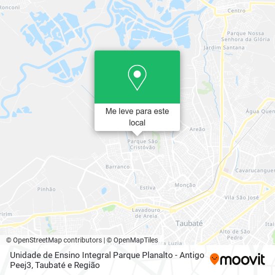 Unidade de Ensino Integral Parque Planalto - Antigo Peej3 mapa