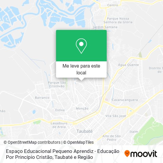 Espaço Educacional Pequeno Aprendiz - Educação Por Princípio Cristão mapa