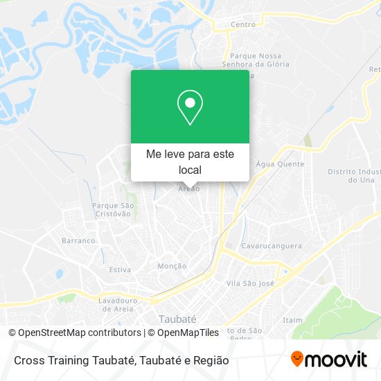 Cross Training Taubaté mapa