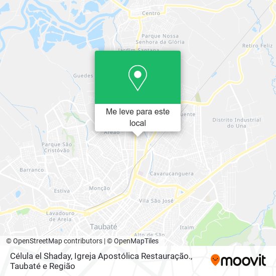 Célula el Shaday, Igreja Apostólica Restauração. mapa