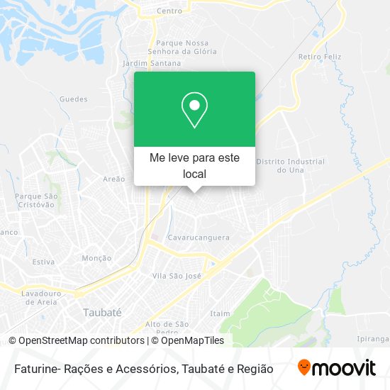 Faturine- Rações e Acessórios mapa