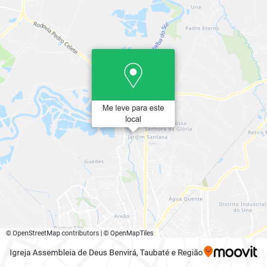 Igreja Assembleia de Deus Benvirá mapa