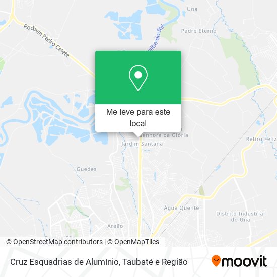 Cruz Esquadrias de Alumínio mapa