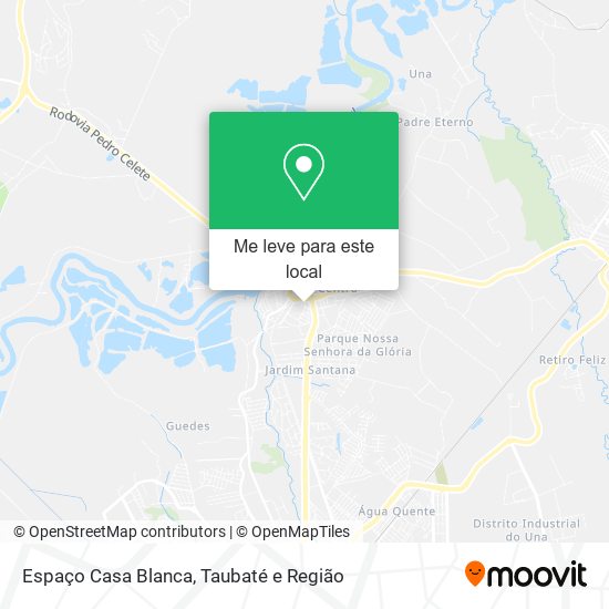Espaço Casa Blanca mapa