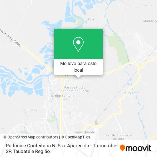 Padaria e Confeitaria N. Sra. Aparecida - Tremembé-SP mapa