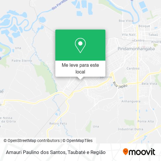 Amauri Paulino dos Santos mapa