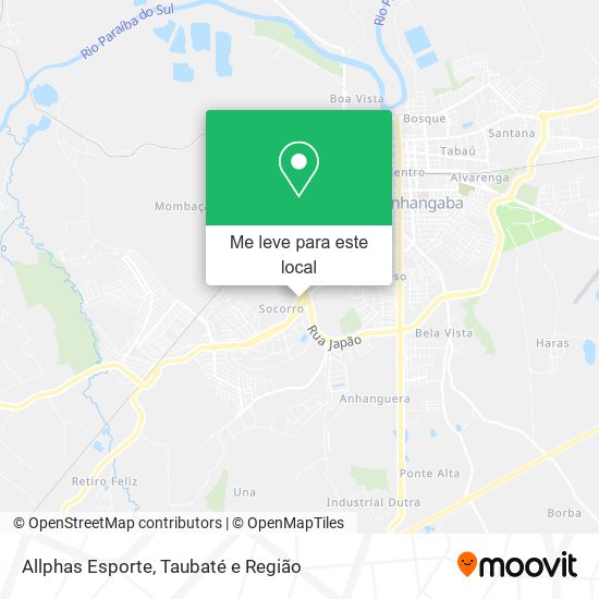 Allphas Esporte mapa