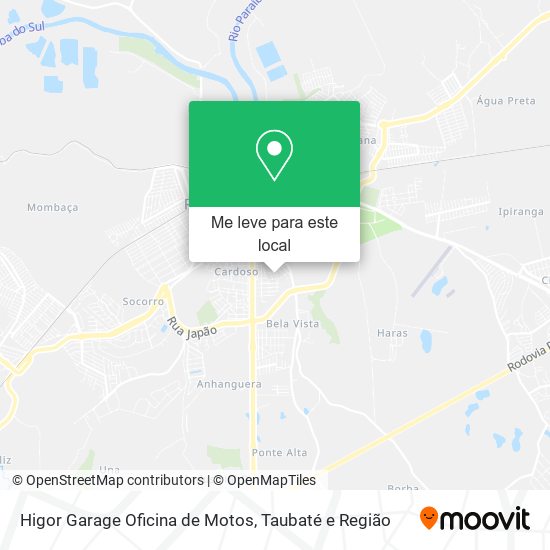 Higor Garage Oficina de Motos mapa