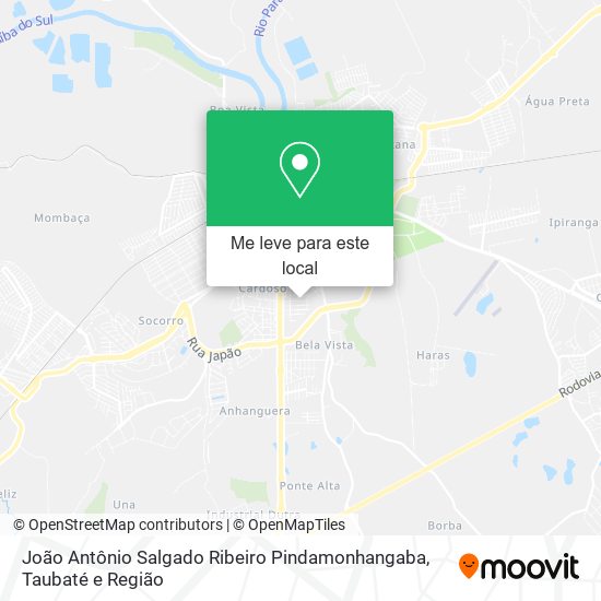 João Antônio Salgado Ribeiro Pindamonhangaba mapa