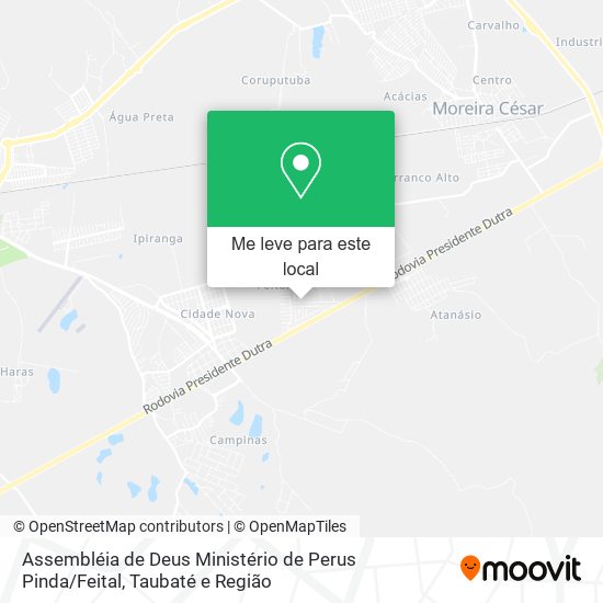 Assembléia de Deus Ministério de Perus Pinda / Feital mapa