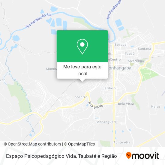 Espaço Psicopedagógico Vida mapa