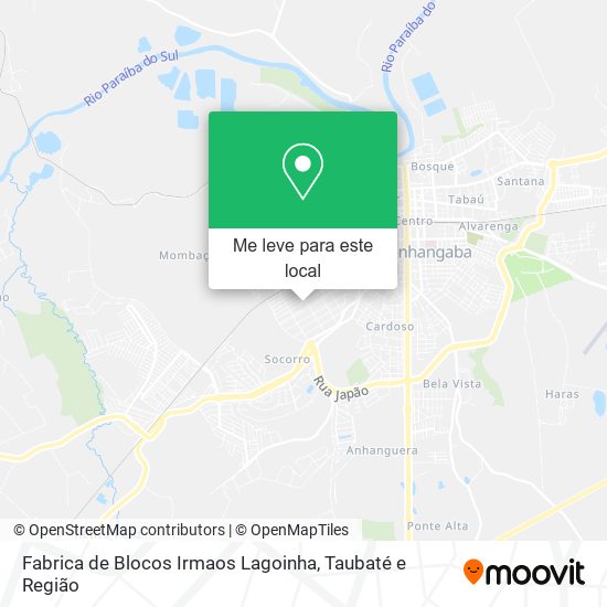 Fabrica de Blocos Irmaos Lagoinha mapa