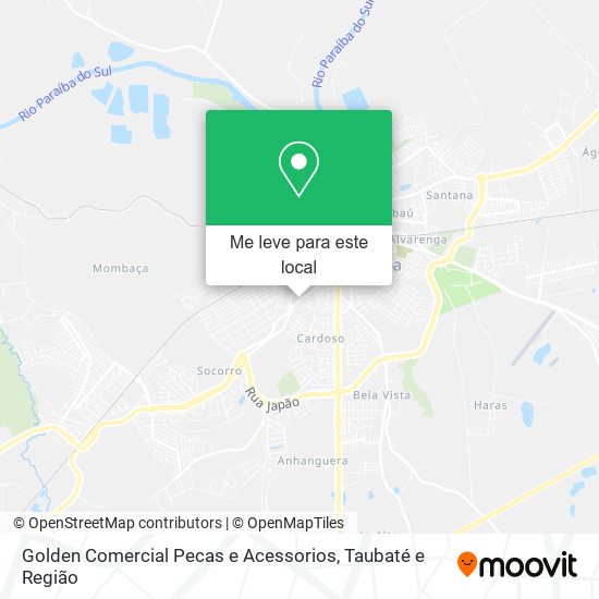 Golden Comercial Pecas e Acessorios mapa