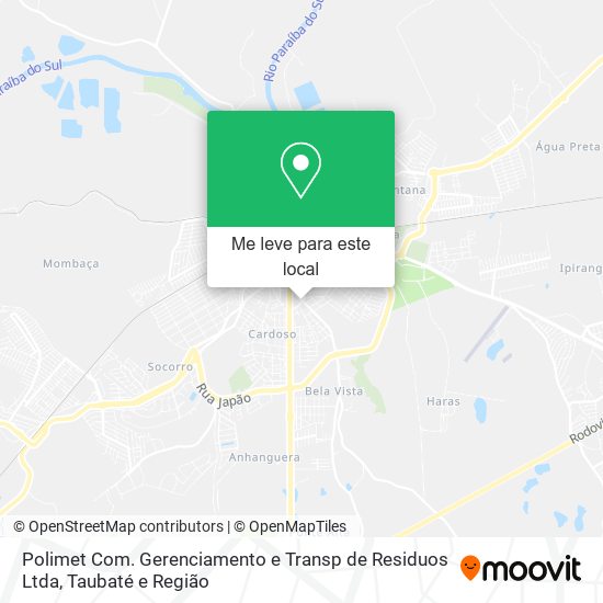 Polimet Com. Gerenciamento e Transp de Residuos Ltda mapa