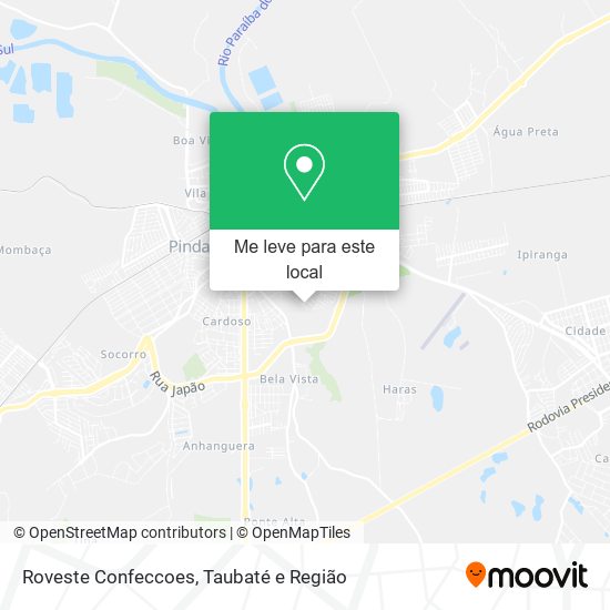 Roveste Confeccoes mapa
