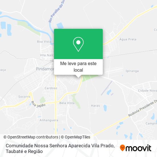 Comunidade Nossa Senhora Aparecida Vila Prado mapa