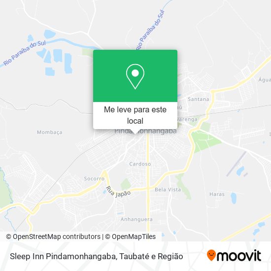 Sleep Inn Pindamonhangaba mapa
