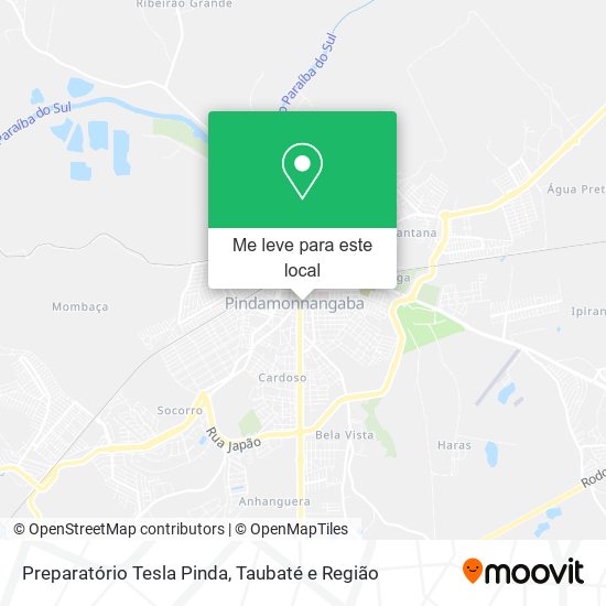 Preparatório Tesla Pinda mapa