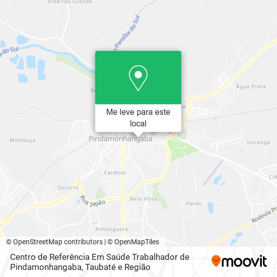 Centro de Referência Em Saúde Trabalhador de Pindamonhangaba mapa