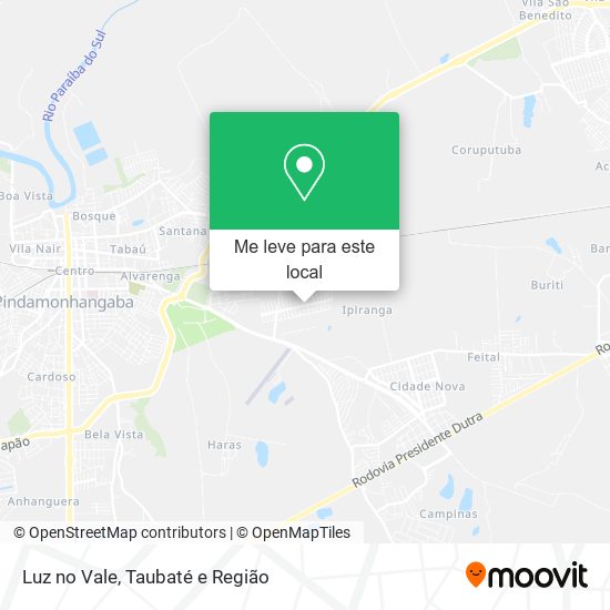 Luz no Vale mapa