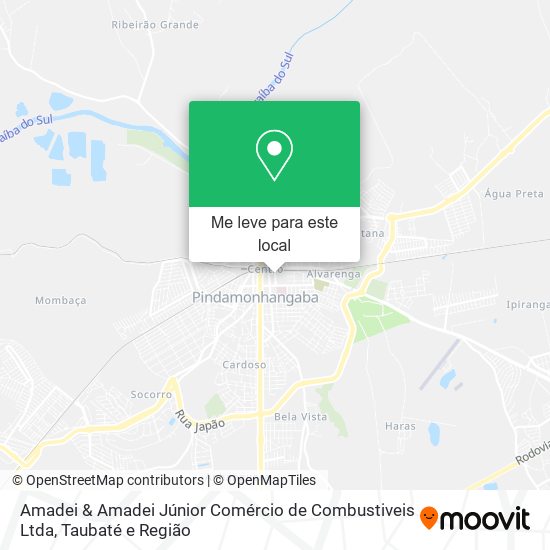 Amadei & Amadei Júnior Comércio de Combustiveis Ltda mapa