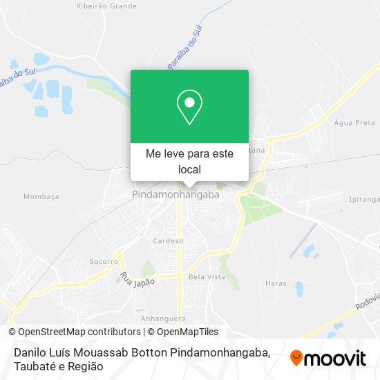 Danilo Luís Mouassab Botton Pindamonhangaba mapa
