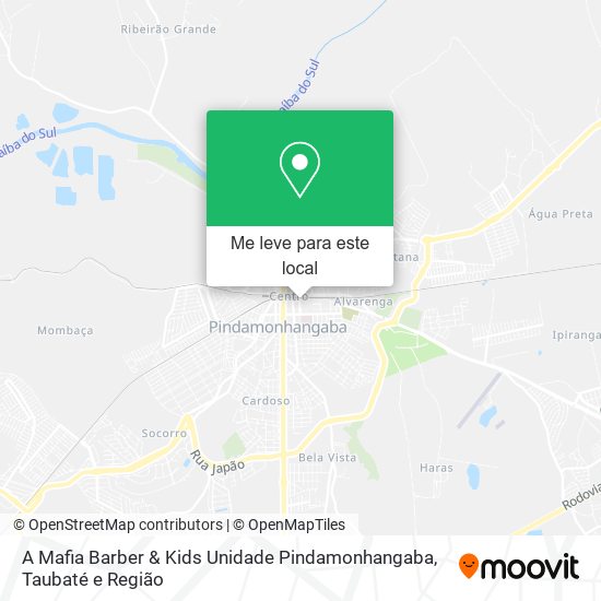 A Mafia Barber & Kids Unidade Pindamonhangaba mapa