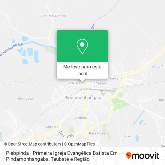 Piebpinda - Primeira Igreja Evangélica Batista Em Pindamonhangaba mapa