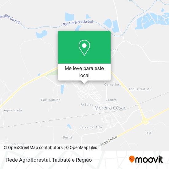 Rede Agroflorestal mapa
