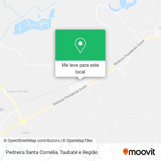 Pedreira Santa Cornélia mapa