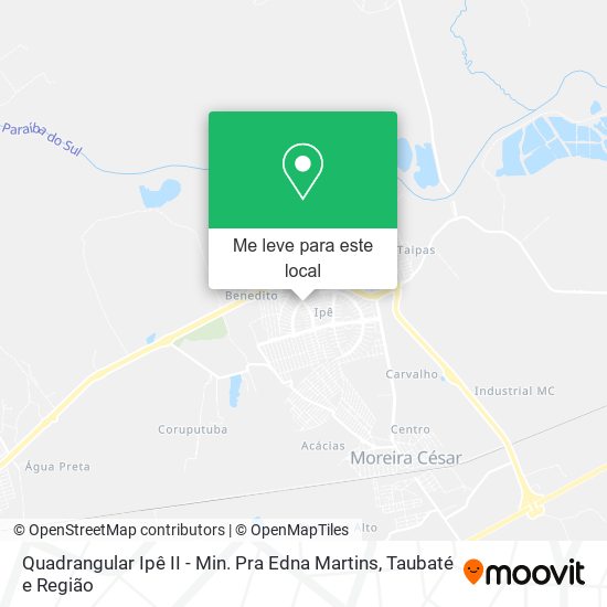 Quadrangular Ipê II - Min. Pra Edna Martins mapa