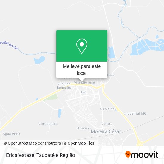 Ericafestase mapa